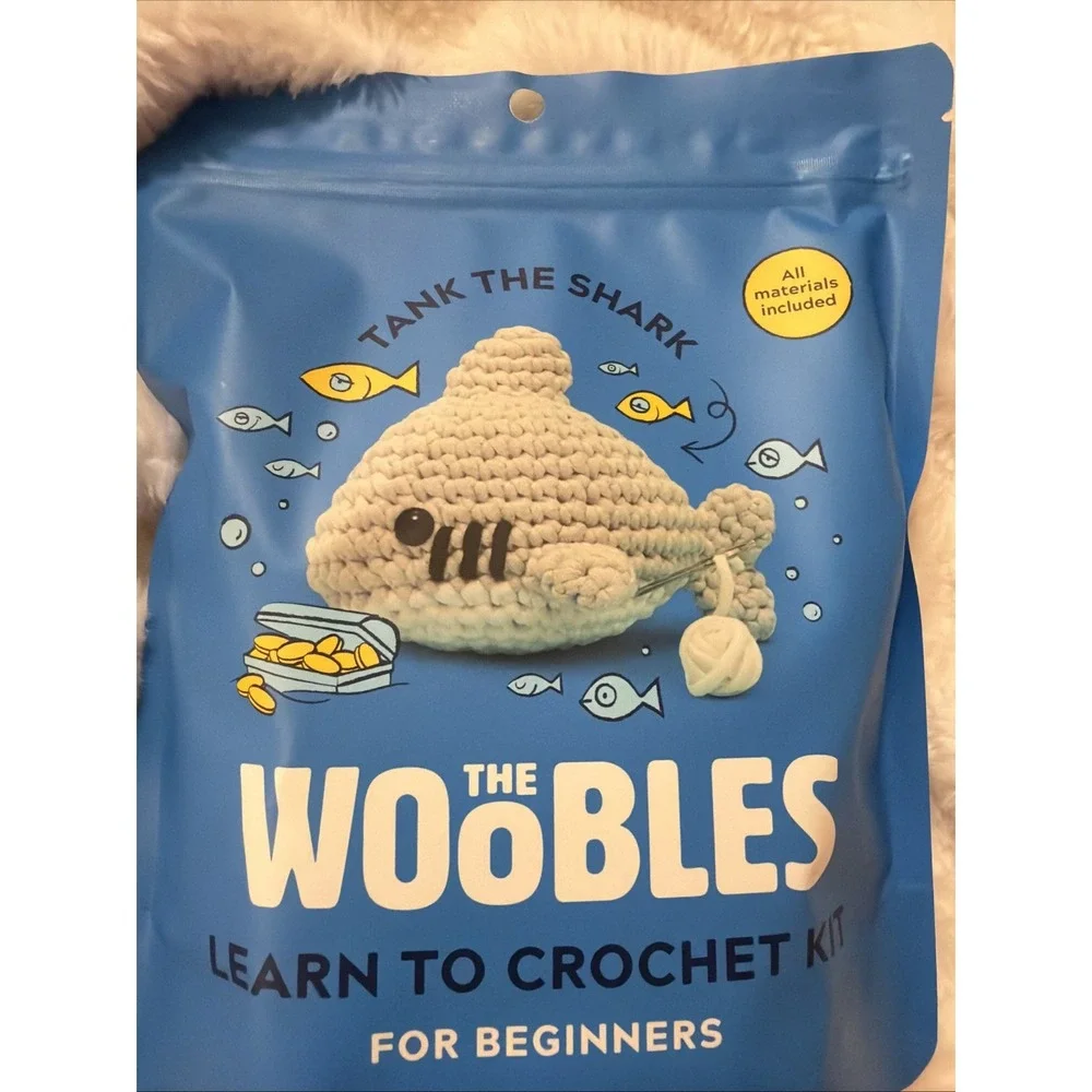 The Woobles Tank The Shark - Crochet Kit for Beginners - New